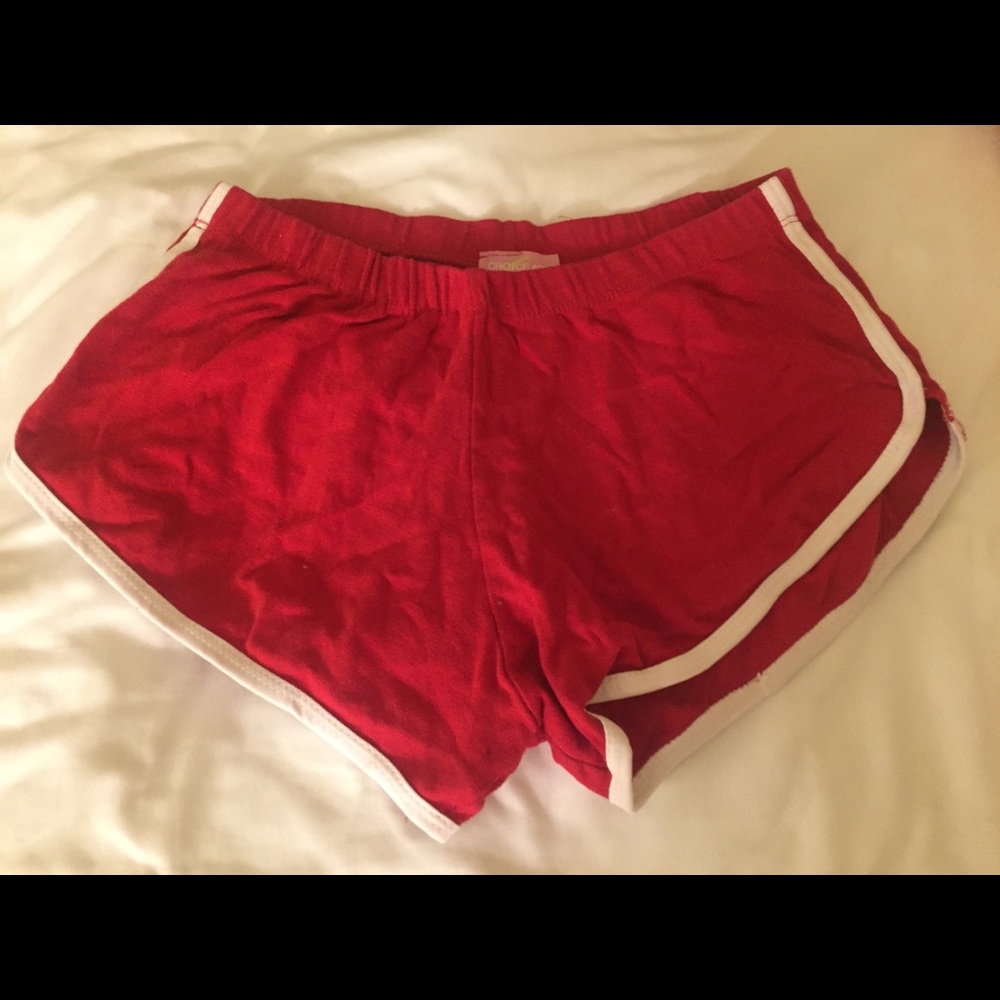 Red cotton shorts - Picture 2 of 2